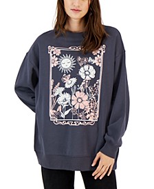 Juniors' Floral Graphic Sweatshirt