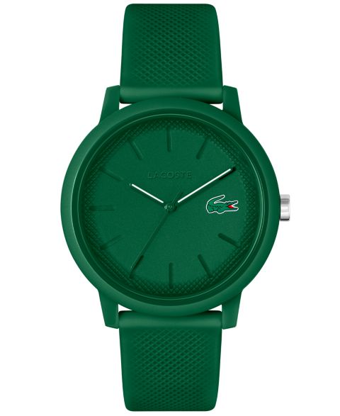 Мужские часы Lacoste L.12.12 Green Silicone Strap Watch 42mm