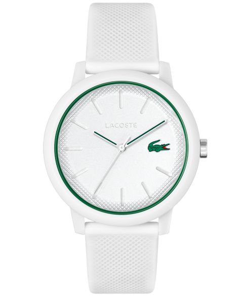 Мужские часы Lacoste L.12.12 White Silicone Strap Watch 42mm