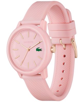 Women's L.12.12 Pink Silicone Strap Watch 36mm