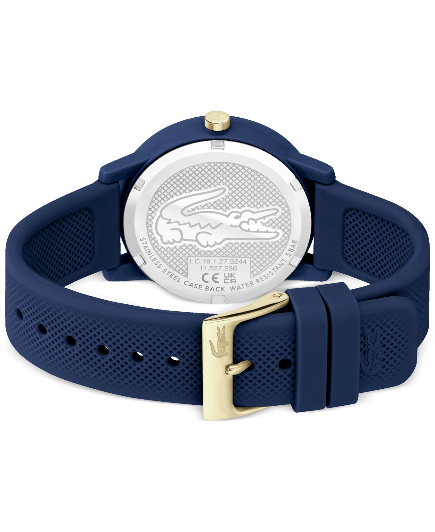 Женские часы Lacoste L.12.12 Navy Silicone Strap Watch 36mm — фото 3