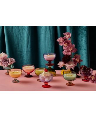 Paddywax Aura Rose & Red Tinted Goblet Saffron Rose Candle, 6 oz.