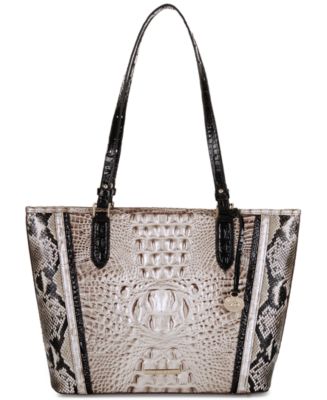 Brahmin Medium Asher Fontaine Embossed Leather Tote - Macy's