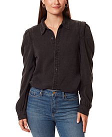 Women's Billie Pleat-Shoulder Denim Shirt