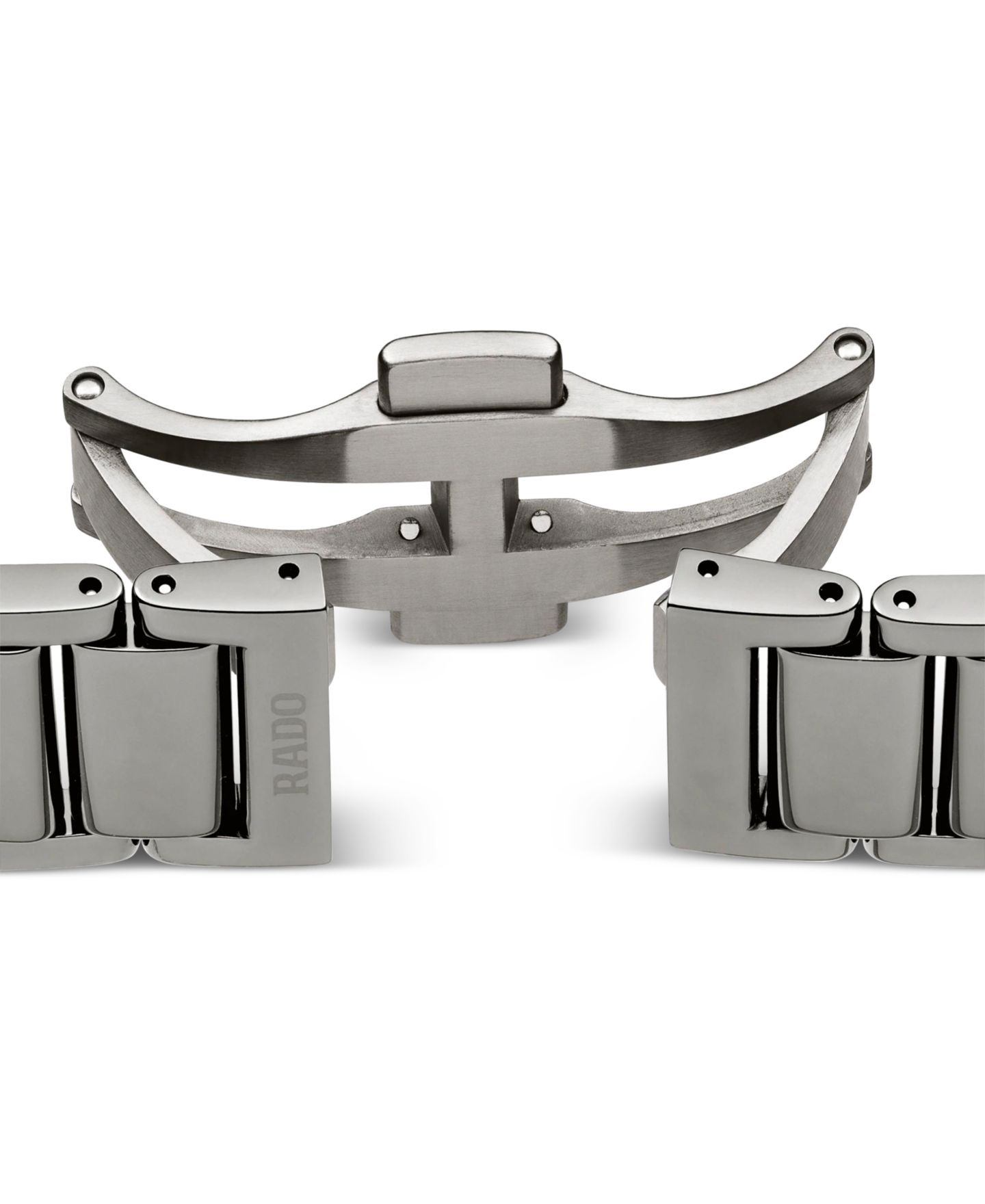 Часы Rado Unisex Swiss Automatic True Square Gray Ceramic Bracelet Watch 38mm — фото 3
