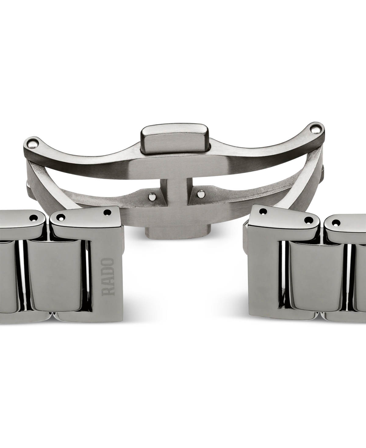 Shop Rado Unisex Swiss Automatic True Square Gray Ceramic Bracelet Watch 38mm In No Color