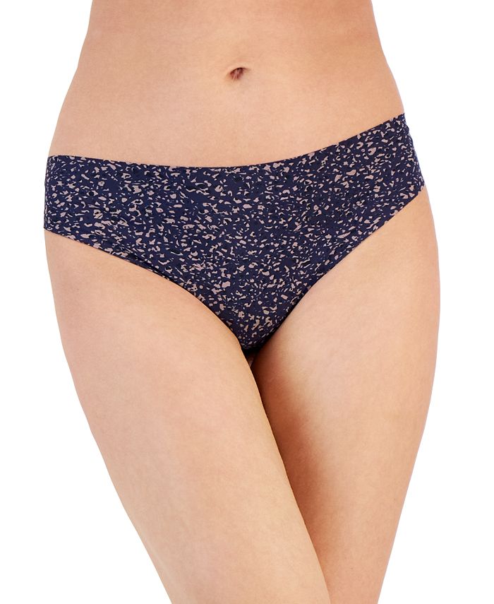 Women's Floral Print Laser Cut Hipster Underwear - Auden™ Slate