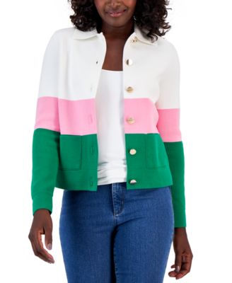 charter club sweater blazer
