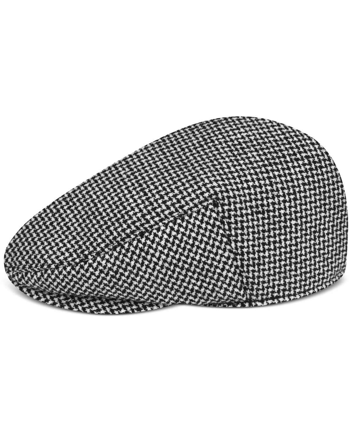 Wool Blend Country Gentleman Hat, British Ivy Cap - Black/White