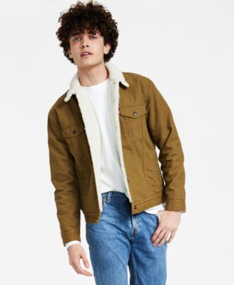 Mens levi deals sherpa trucker jacket