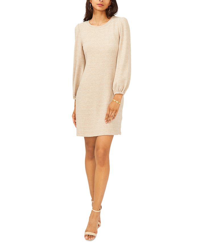 MSK Petite Ribbed Sweater Dress - Macy's