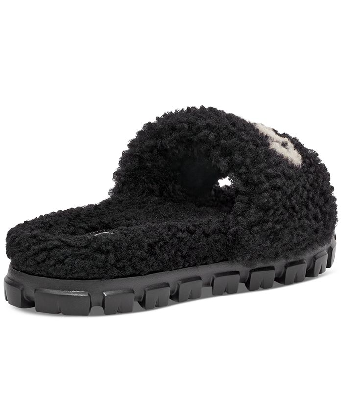 UGG® Women's Cozetta Curly Graphic Logo Lug-Sole Slippers & Reviews