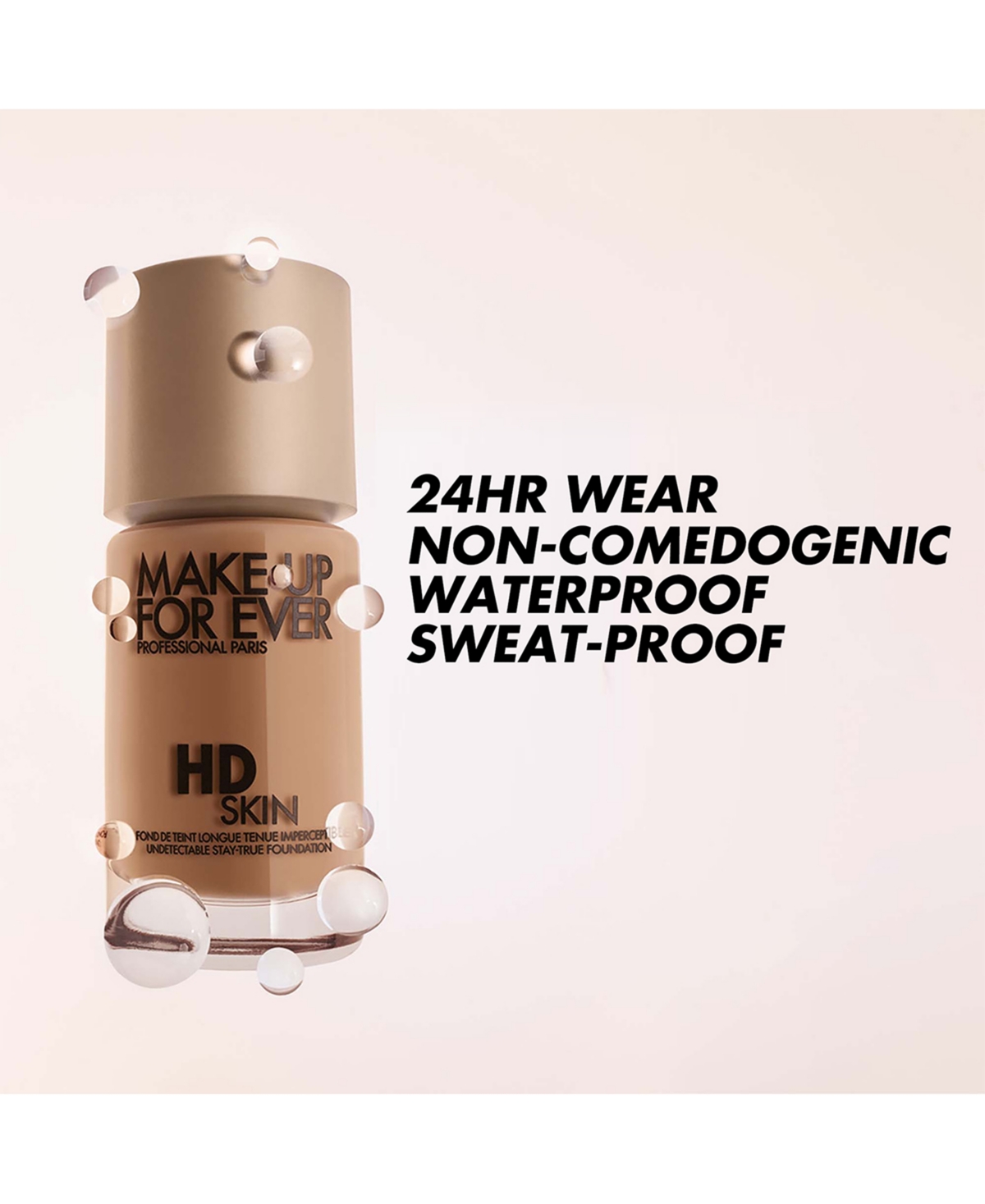 Make Up For Ever Hd Skin Waterproof Natural Matte Foundation In 1y04 - Warm Alabaster (for Fair Skin Ton