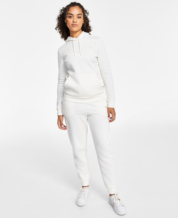 Puma Women's Embroidered Hooded Sweatshirt & High-Waisted Sweatpant Joggers  & Reviews - Activewear - Women - Macy's