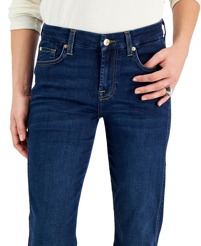 NWT 7 For All Mankind Women’s Kimmie Bootcut Jeans Dark Wash 29x34 main image 1