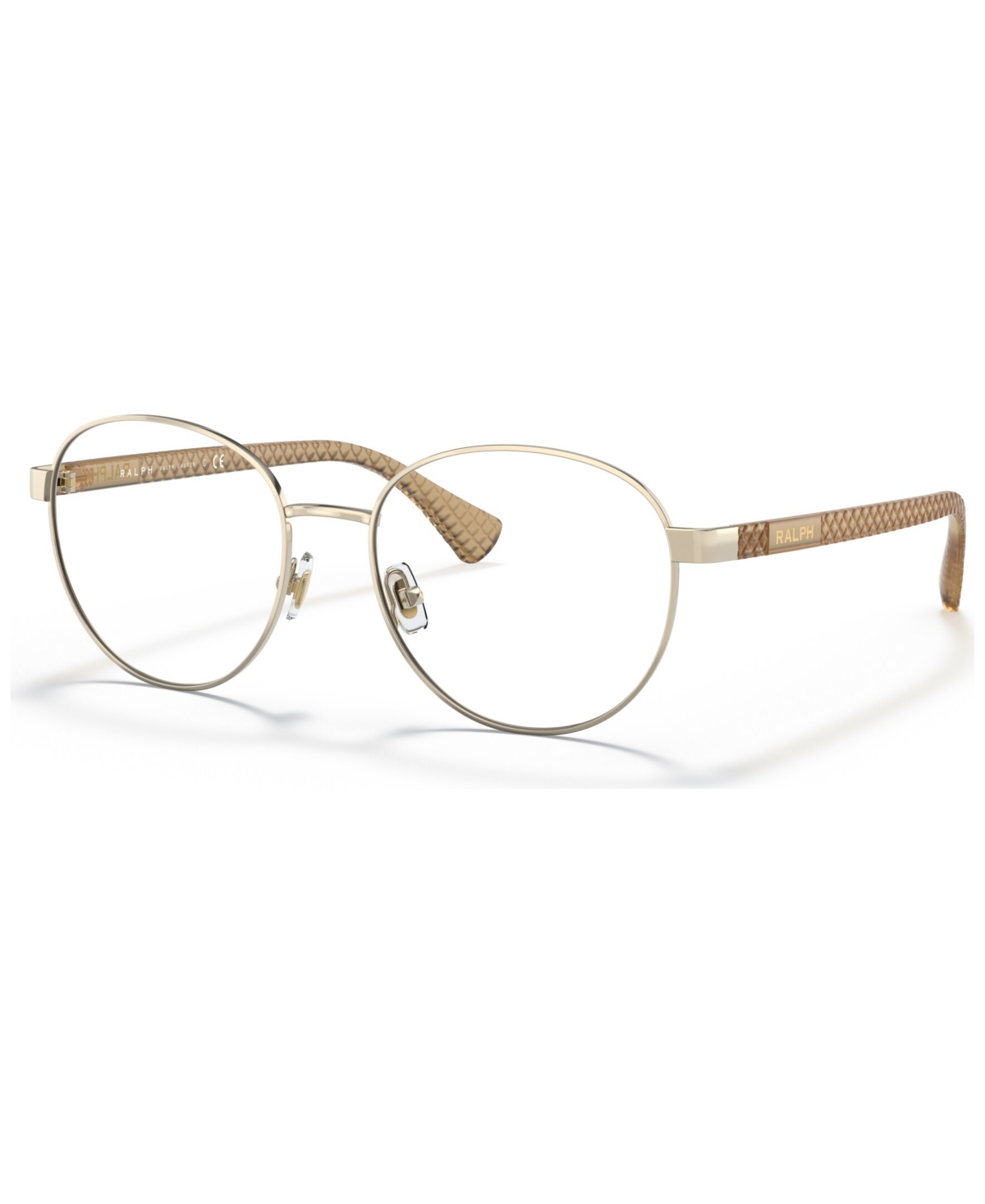 Women's Round Eyeglasses RA6050 - Shiny Pale Gold-Tone