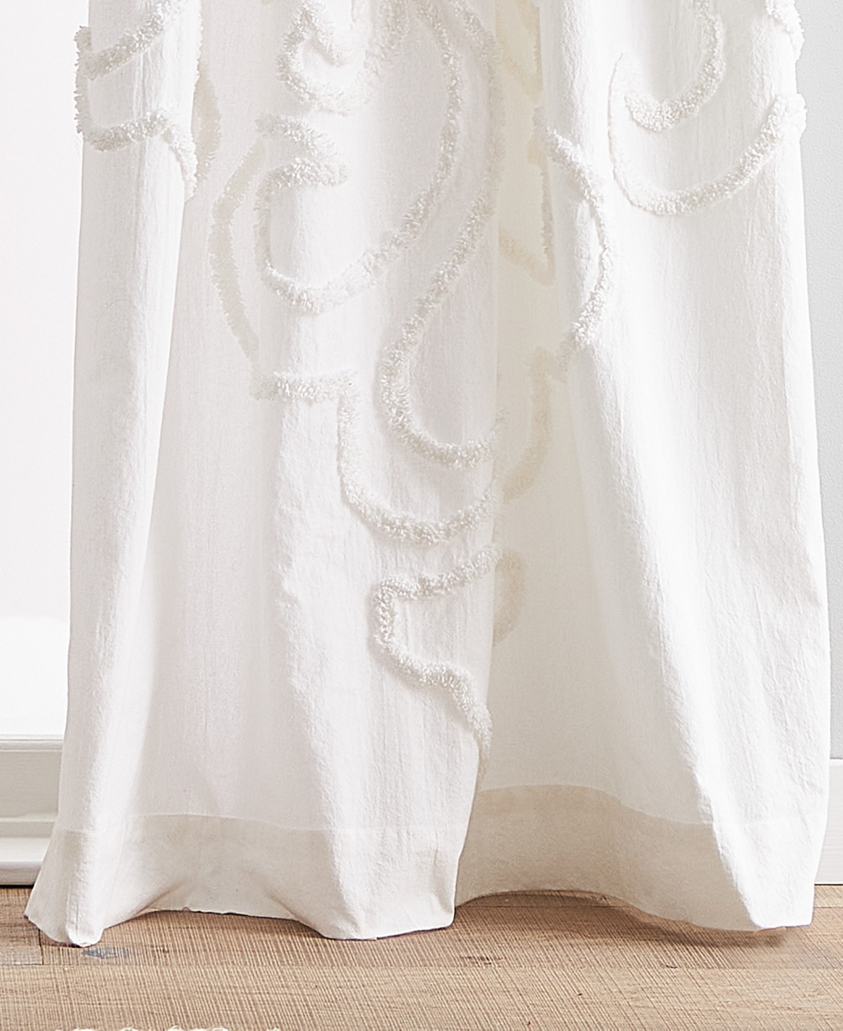 Peri Home Gates Tufted Chenille Pole Top 2-Piece Curtain Panel Set