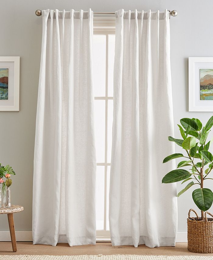 Peri Home 100 Back Tab Lined 2Piece Curtain Panel Set, 50" x 84" Macy's