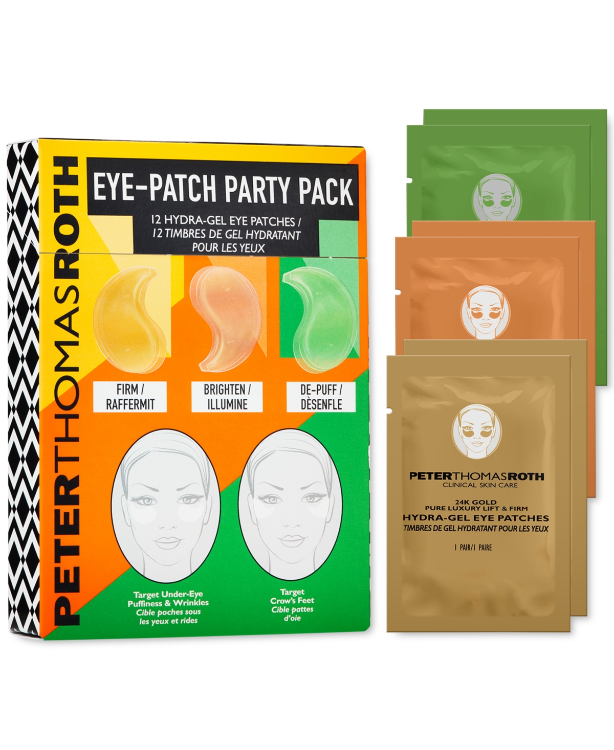 PETER THOMAS ROTH 6-PC. EYE-PATCH PARTY PACK HYDRA-GEL EYE PATCHES SET