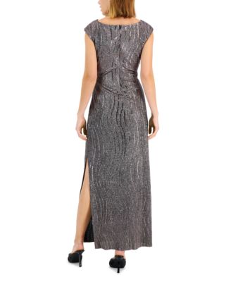 Textured Metallic Gown