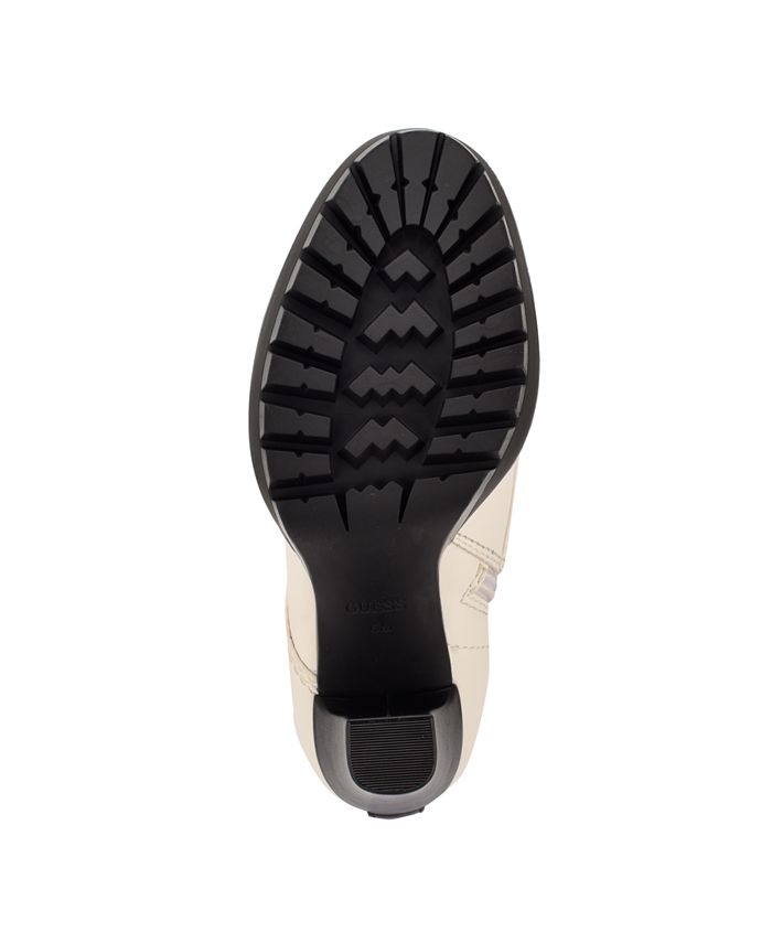 GUESS Women's Tetia Heeled Hiker Lug Sole Booties Macy's