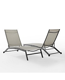 Weaver 2 Piece Outdoor Sling Chaise Lounge Set