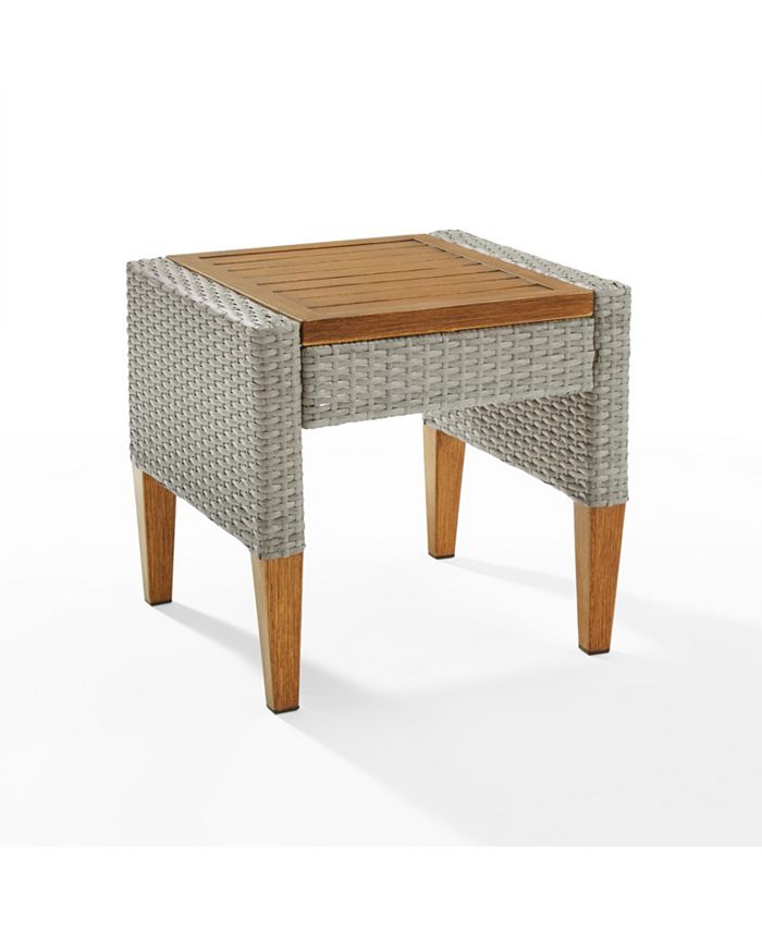Crosley Capella Outdoor Wicker Side Table Macy's