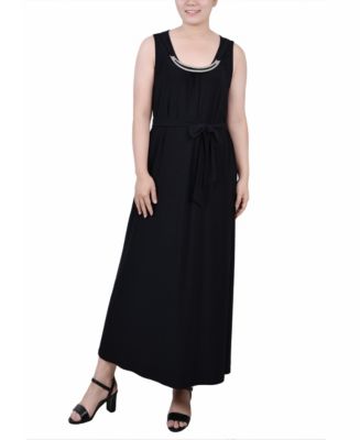 NY Collection Petite Ankle Length Sleeveless Dress - Macy's