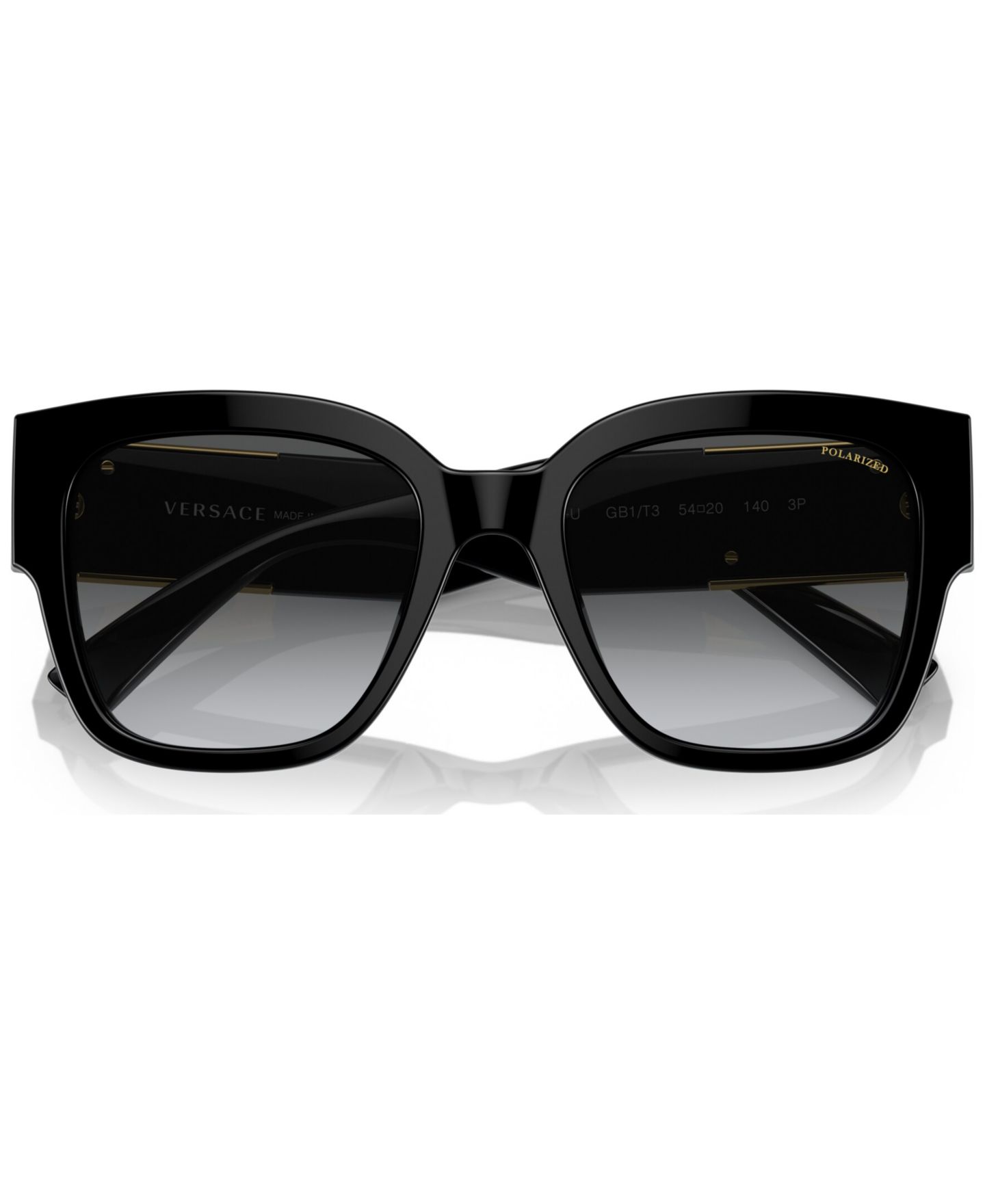 Женские солнцезащитные очки Versace Polarized Sunglasses, VE4437U, цвет: Чёрный — фото 5