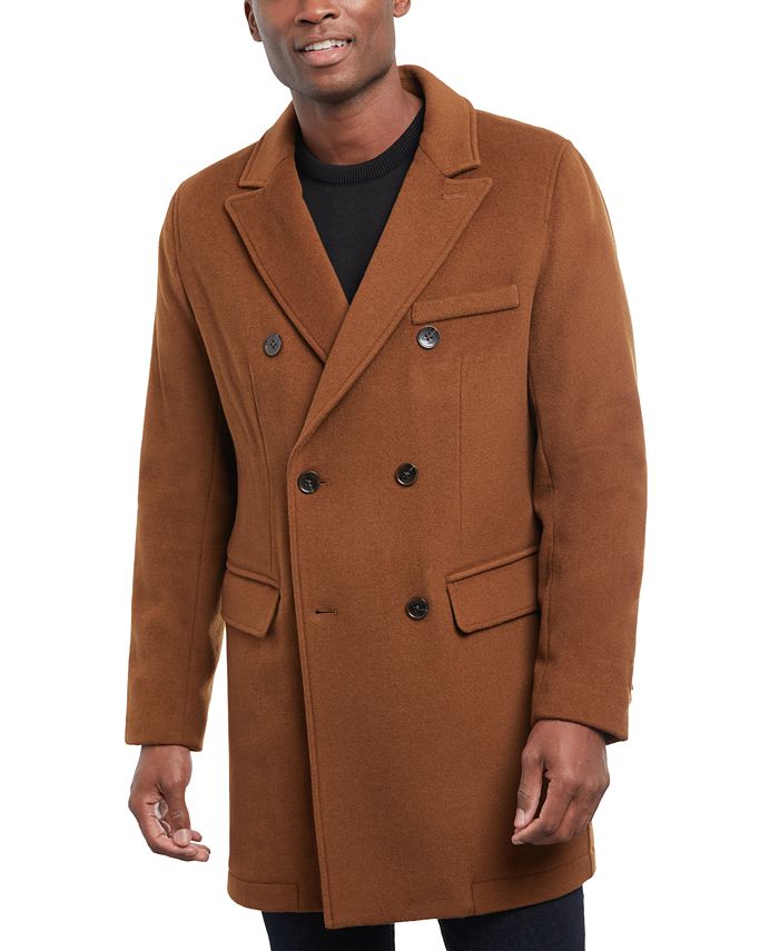 Michael Kors Men's Lunel Wool Blend DoubleBreasted Overcoat Macy's