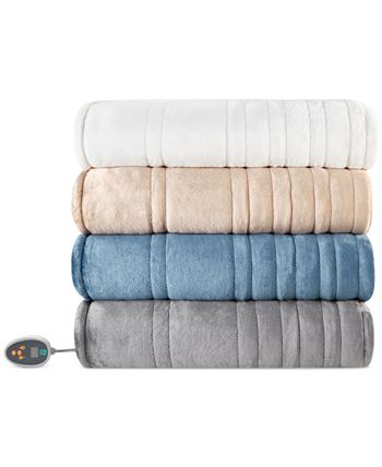 True north by sleep philosophy ultra soft reversible plush heated blanket sales