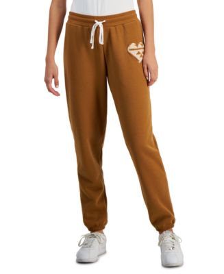 Crave Fame Juniors' High-Rise Sherpa-Lined Sweatpants - Macy's