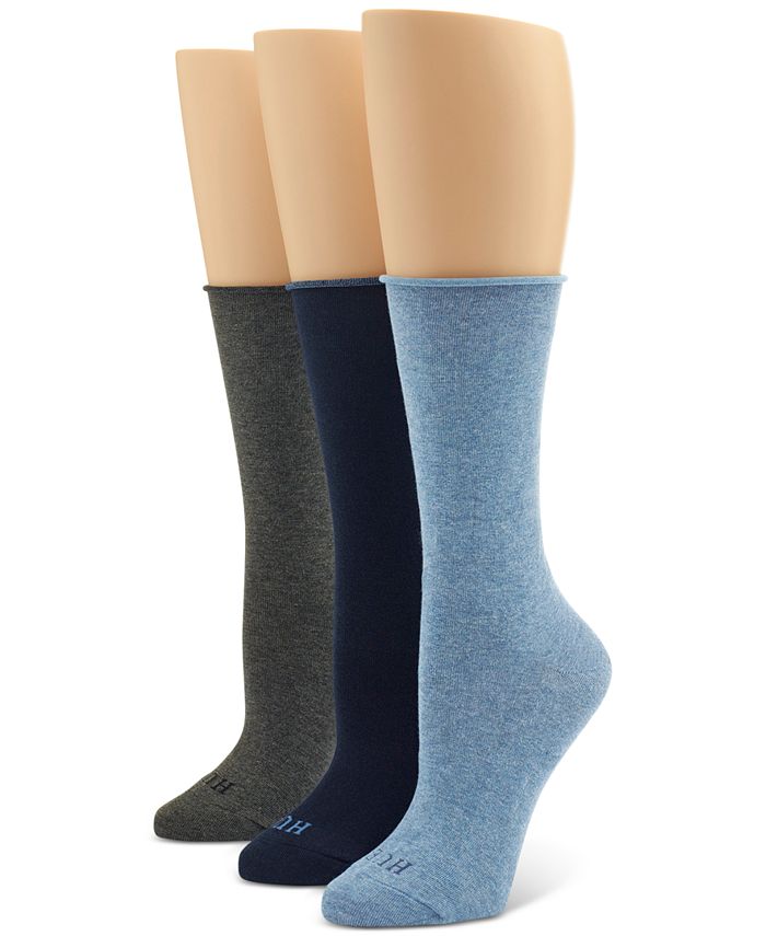 Women's 3-Pk. Roll Top Socks