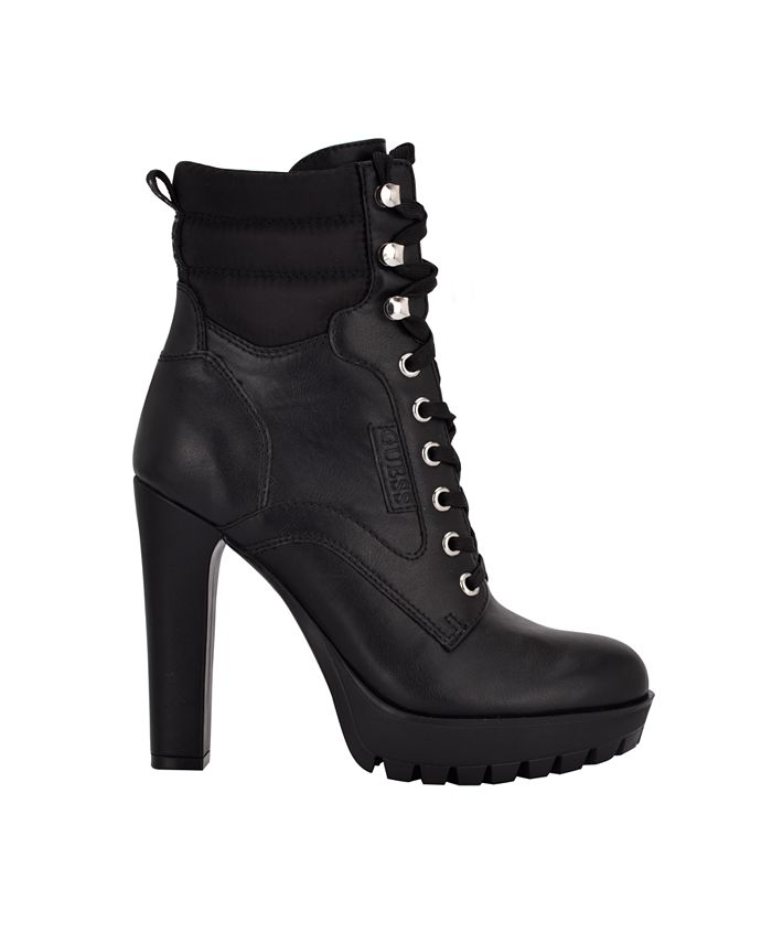 Bottines à Talon GUESS Cidni2 Pour Femme - Bout Pointu - Fermeture éclair Au Dos - Talon 10 Cm - Style élégant Jour/nuit