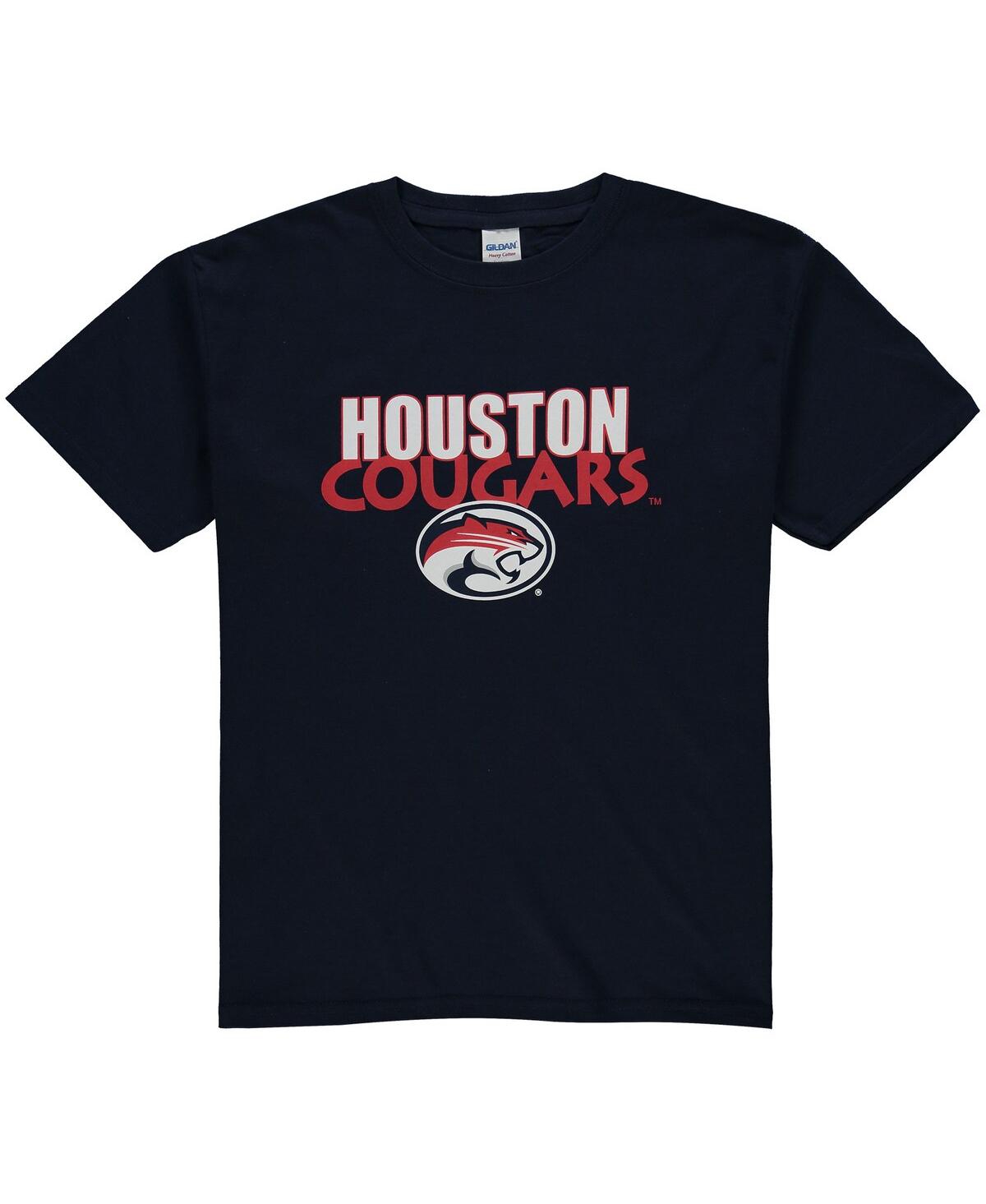 Shop Two Feet Ahead Big Boys Navy Houston Cougars Logo T-shirt