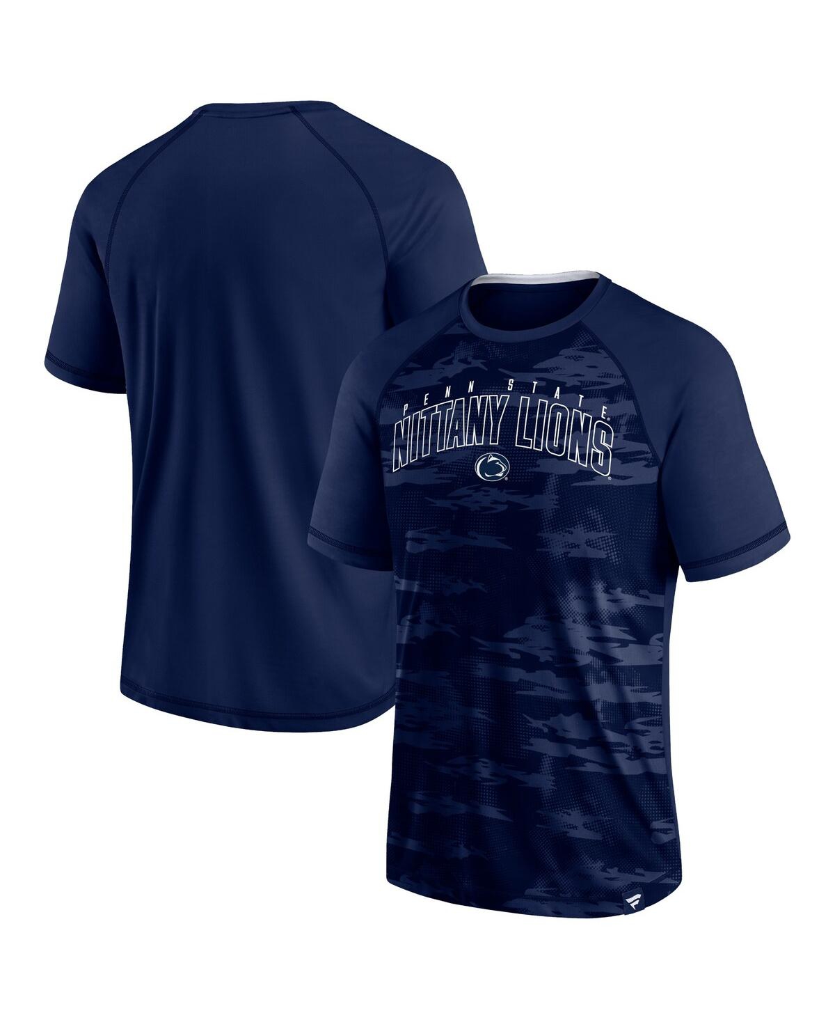 Fanatics Men's  Navy Penn State Nittany Lions Arch Outline Raglan T-shirt