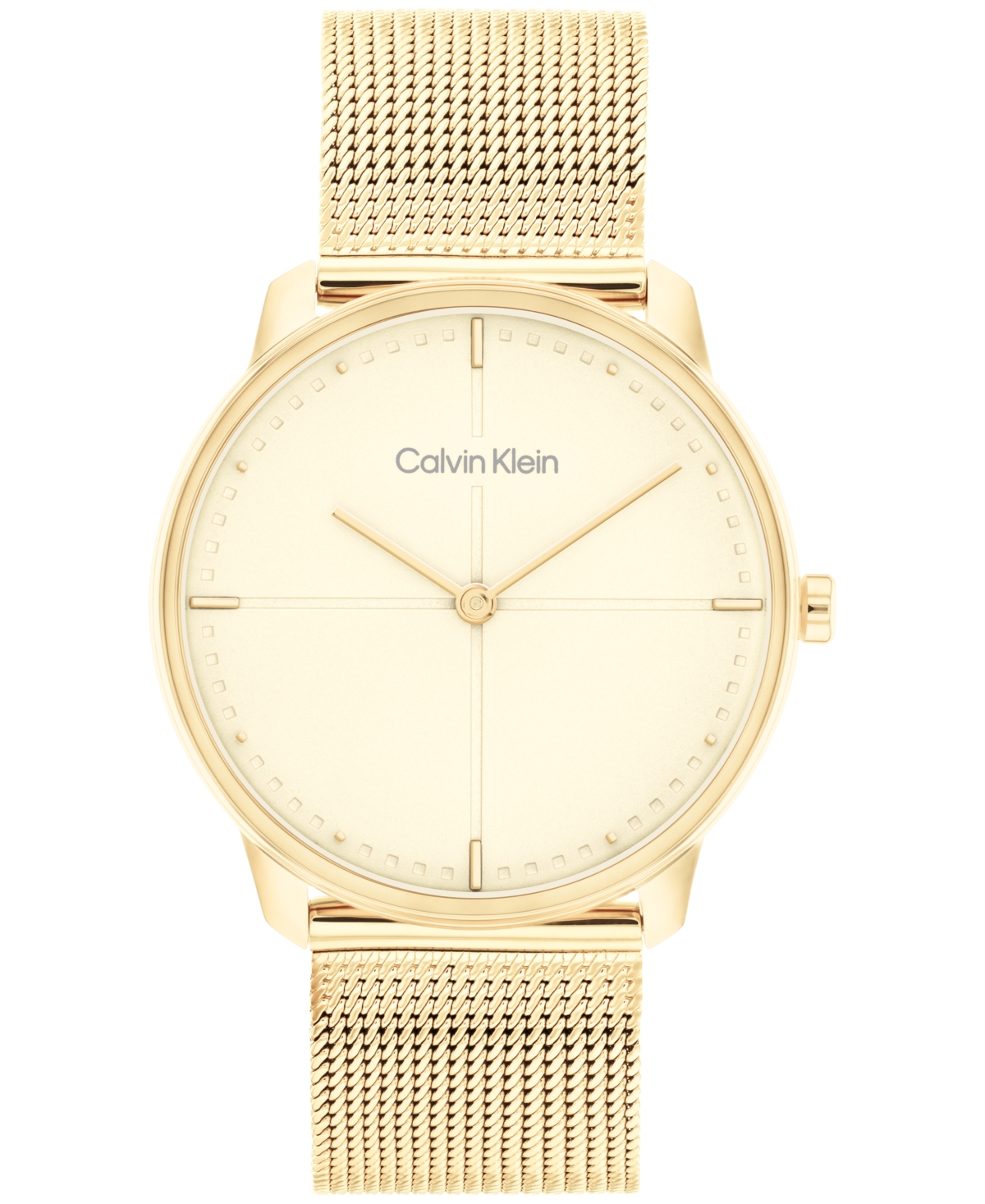 Unisex Gold-Tone Stainless Steel Mesh Bracelet Watch, 35mm - Gold-Tone