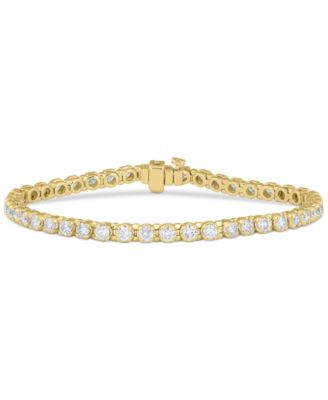 Macy's - Diamond Tennis Bracelet (5 ct. t.w.) in 10k Gold