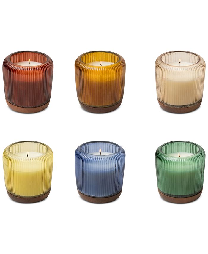 Paddywax Firefly Gem Fluted Glass Salted Birch Candle, 10 oz. Macy's