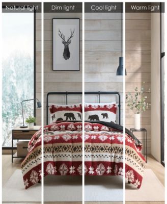 Woolrich Tunbridge Sherpa Comforter Sets In Red