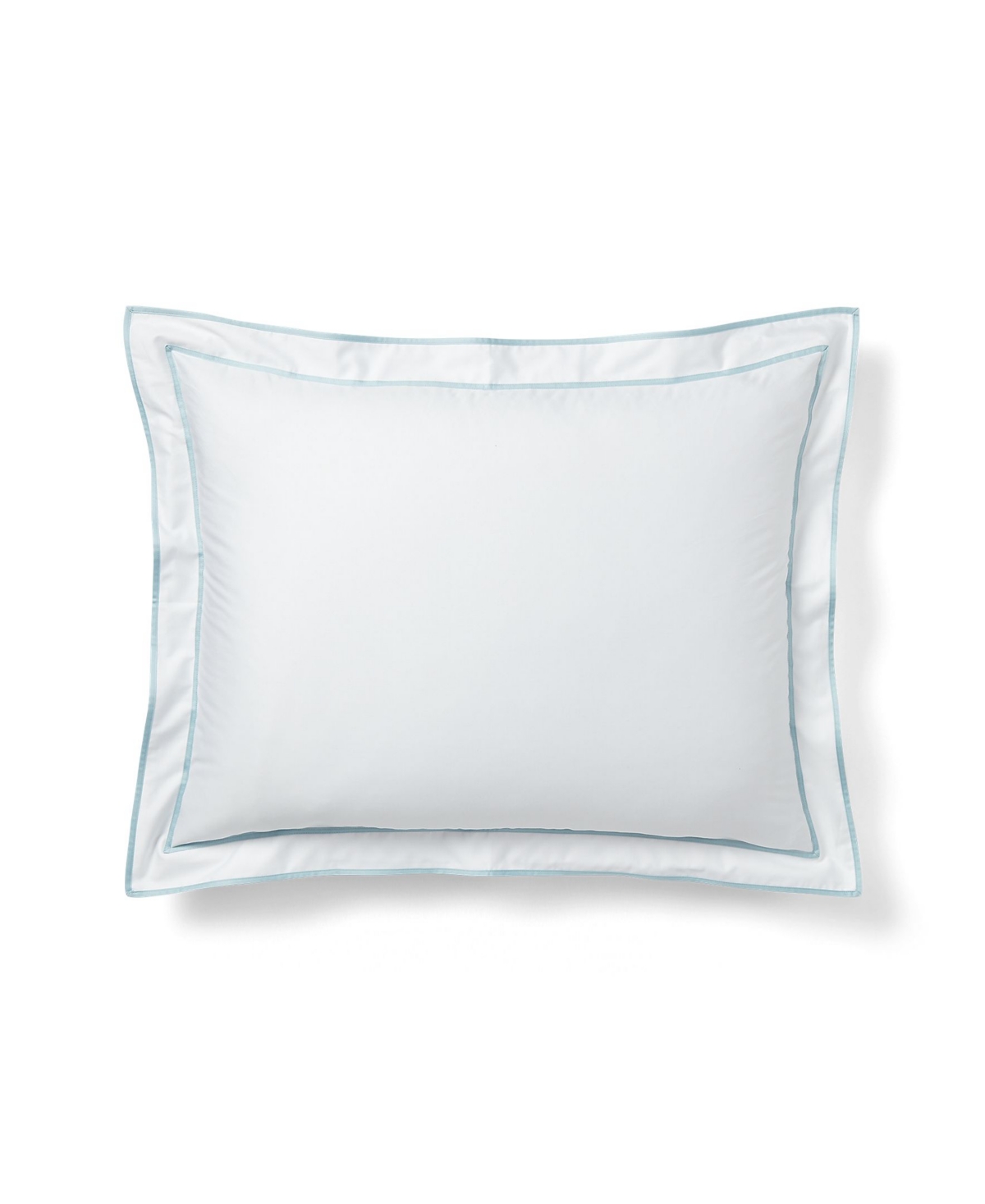 Ralph Lauren Spencer Sateen Border Sham, King In True Soft Teal