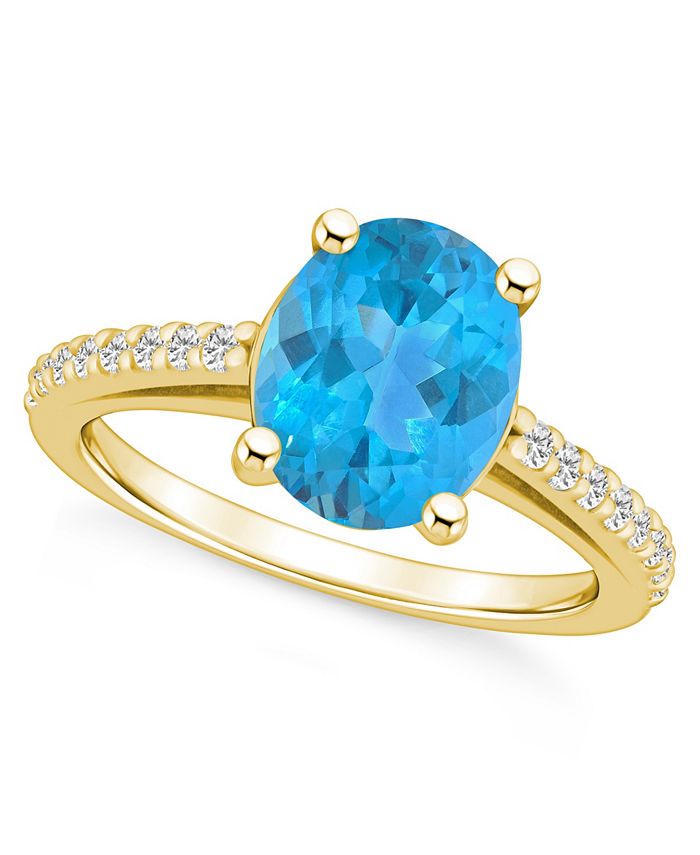 Macy's blue topaz hotsell ring