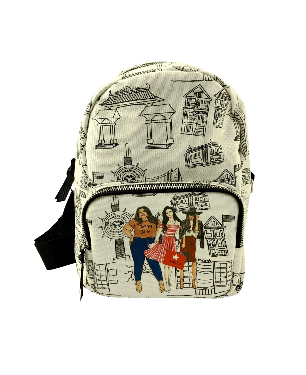 MACY'S SAN FRANCISCO CANVAS BACKPACK, CREATED FOR MACY'S