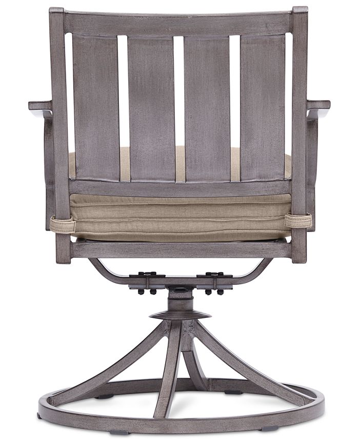 Agio Set of 4 Wayland Outdoor Swivel Chairs, Created for Macy's Macy's