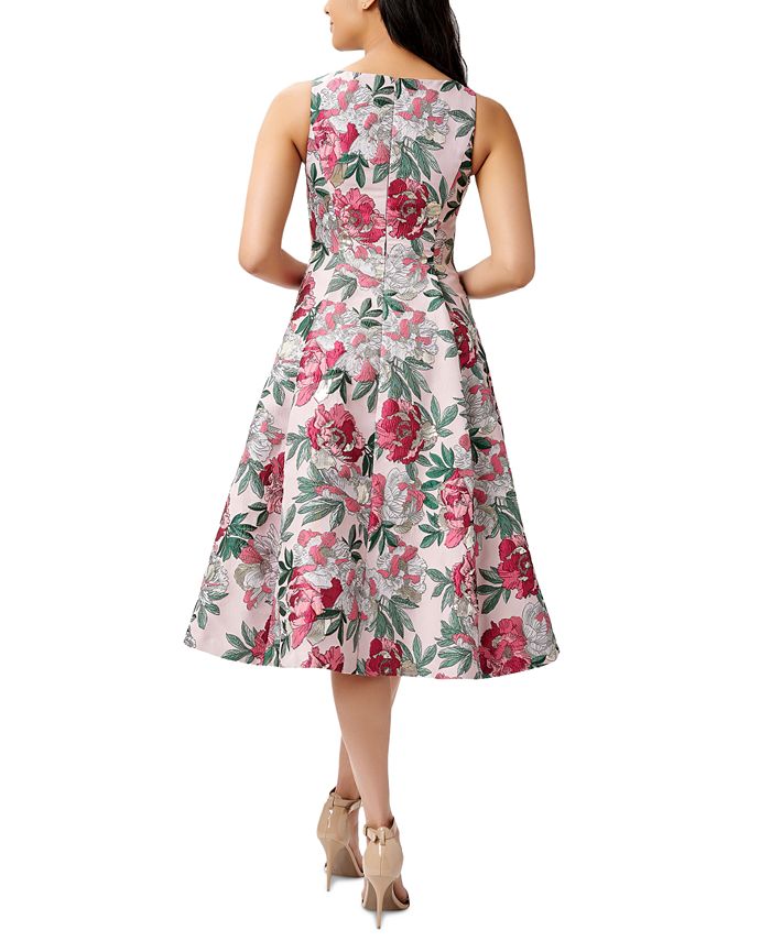 Adrianna Papell Women's Jacquard Midi Dress & Reviews - Dresses - Women ...