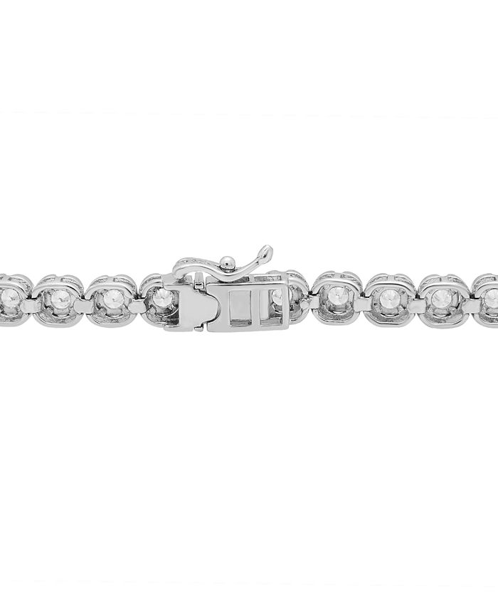 Macy's Men's Diamond Tennis Bracelet (1 ct. t.w.) in Sterling Silver Macy's