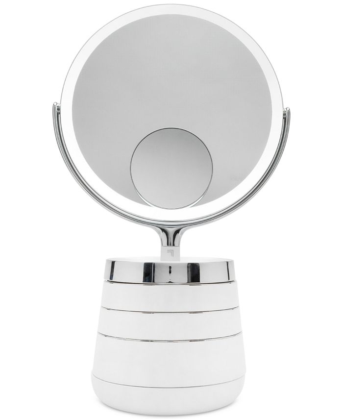 Sharper Image Spastudio Vanity Plus 10Inch LED Mirror with Storage