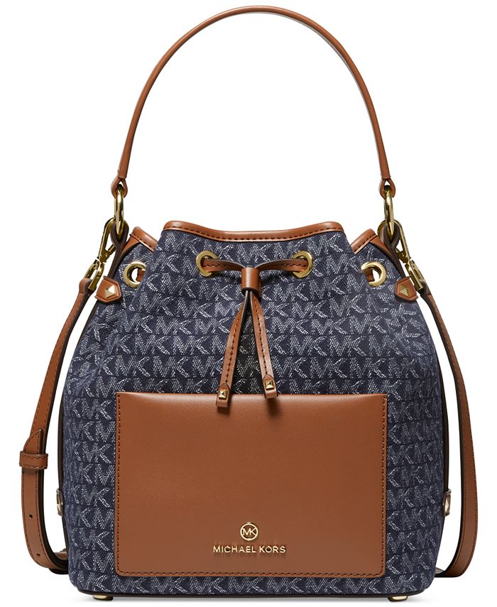 Michael Kors Signature Smith Bucket Shoulder Bag & Reviews - Handbags &  Accessories - Macy's