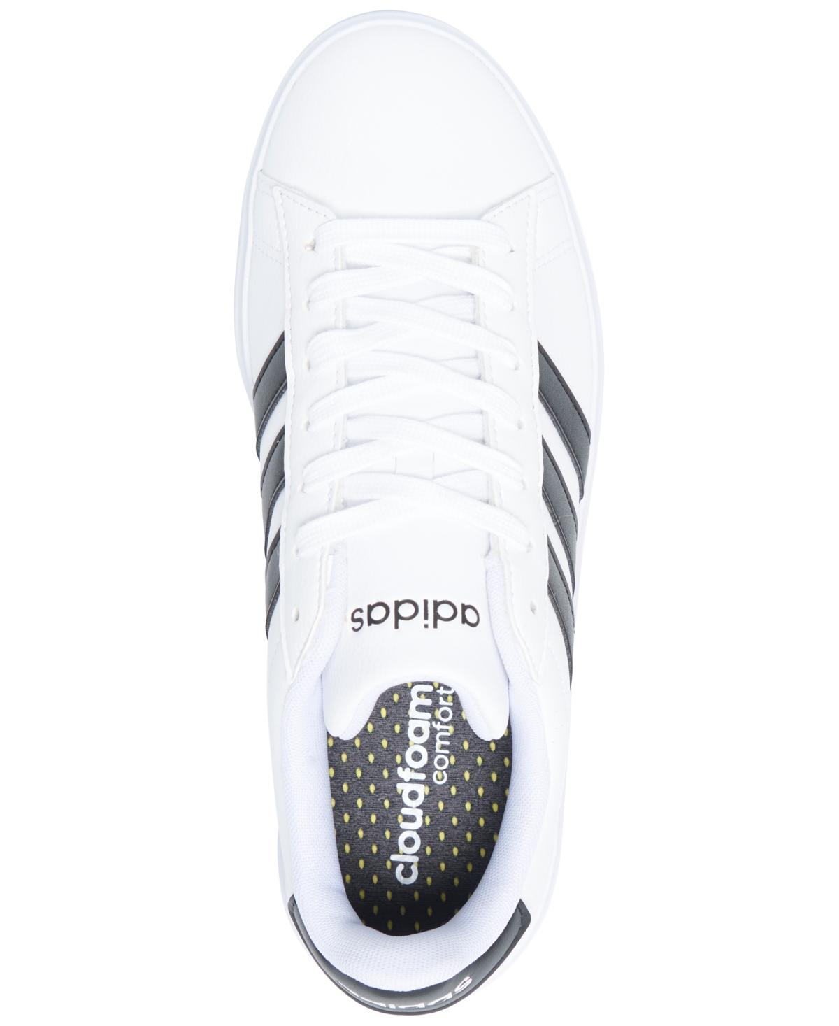 adidas Women's Grand Court Cloudfoam Lifestyle Court Comfort Casual Sneakers from Finish Line - Core Black