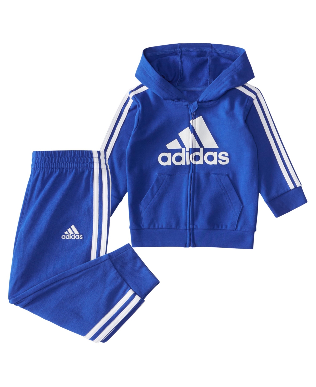 adidas Baby Boys Hooded French Terry Jacket 2 Piece Set